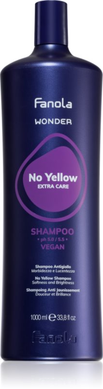 Fanola Wonder No Yellow Shampoo șampon pentru neutralizarea tonurilor de galben 1000 ml