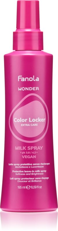 Fanola Wonder Color Locker Milk Spray spray-loțiune de protecție pentru păr vopsit 195 ml