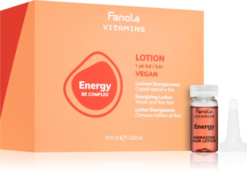 Fanola Vitamins Energizing Lotion ser energizant pentru parul subtiat 12x10 ml