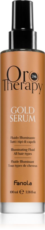 Fanola Oro Therapy Gold Serum ser de păr cu aur de 24 de karate 100 ml