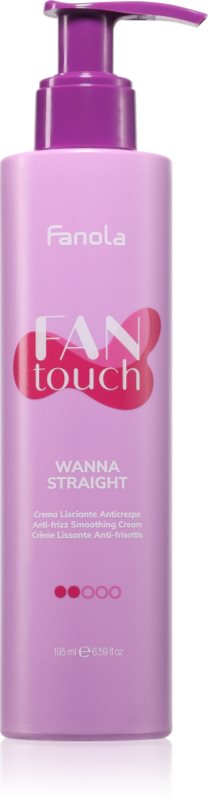 Fanola FAN touch Wanna Straight cremă pentru netezirea părului anti-electrizare 200 ml