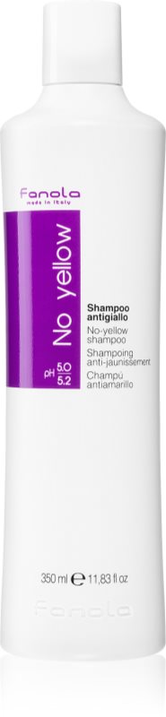 Fanola No Yellow șampon neutralizeaza tonurile de galben 350 ml