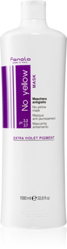 Fanola No Yellow Masca de par neutralizeaza tonurile de galben