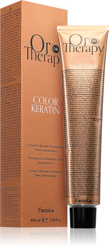 Fanola Oro Therapy Color Keratin culoare par culoare Naturals Dark Blonde 6.0. 100 ml