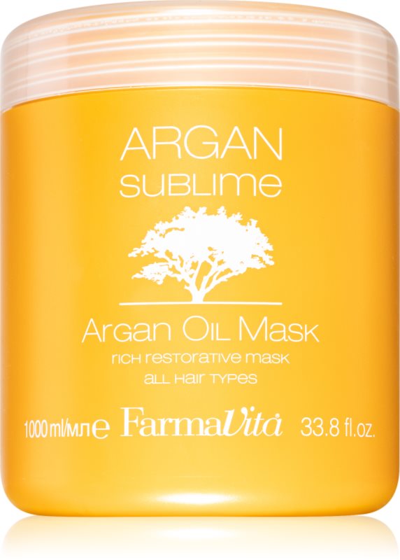 FarmaVita Argan Sublime masca de par cu efect de regenerare si hidratare