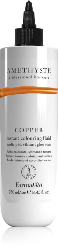 FarmaVita Amethyste Instant Colouring Fluid mască colorantă pentru o nuanță cupru culoare Copper 250 ml