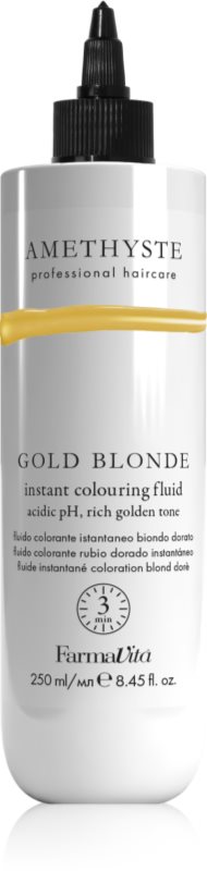 FarmaVita Amethyste Instant Colouring Fluid mască colorantă pentru par blond culoare Gold Blonde 250 ml