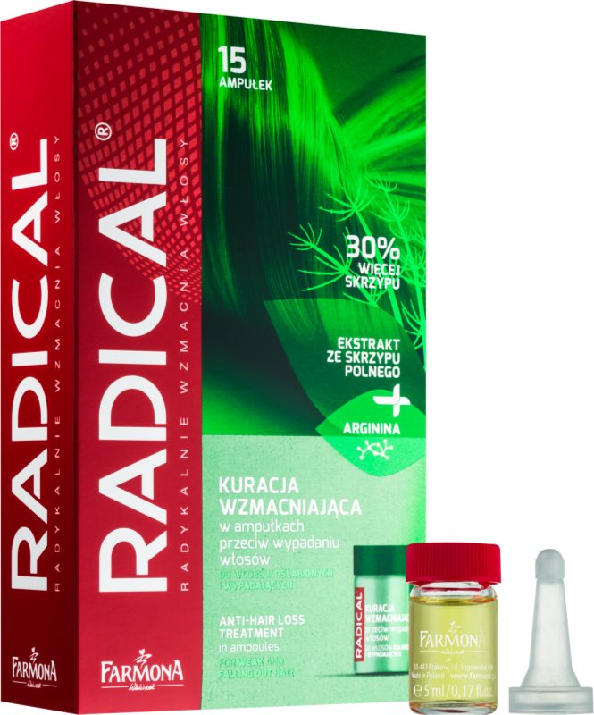 Farmona Radical Hair Loss tratament anti-cădere, pentru păr slăbit 15x5 ml