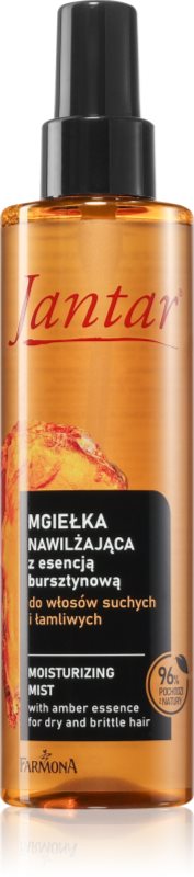 Farmona Jantar Amber Essence bruma de corp hidratanta pentru păr uscat și deteriorat 200 ml