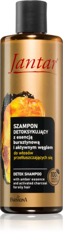Farmona Jantar Amber Essence șampon detoxifiant pentru curățare pentru par gras 300 ml