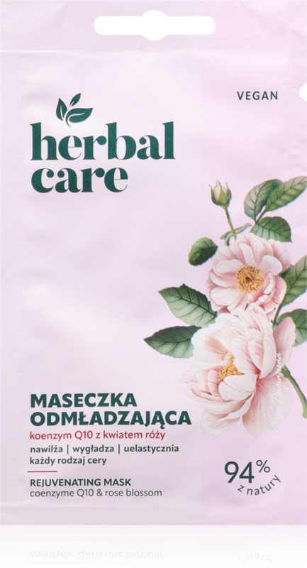 Farmona Herbal Care Coenzyme Q10 & Rose flower mască pentru față cu coenzima Q10 1 buc
