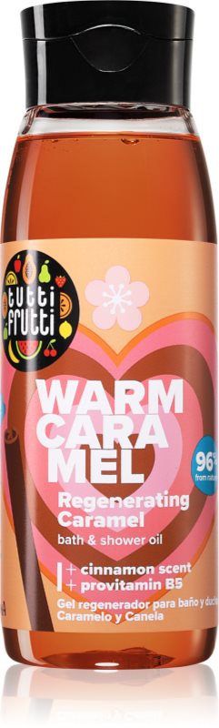 Farmona Tutti Frutti Caramel & Cinnamon gel de dus regenerabil cu ulei 400 ml