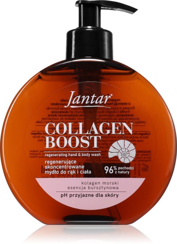 Farmona Jantar Collagen Boost gel de duș pentru maini si corp 400 ml