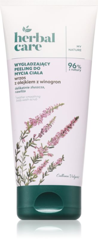 Farmona Herbal Care Heather Smoothing Body Wash-Scrub gel de dus relaxant pentru toate tipurile de piele 200 ml