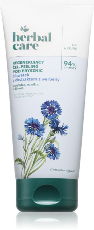 Farmona Herbal Care Cornflower Regenerating Shower Gel-Scrub gel de duș cu efect exfoliant 200 ml
