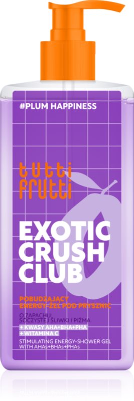 Farmona Tutti Frutti Exotic Crush Club Gel de duș energizant Cu AHA Acizi 400 ml