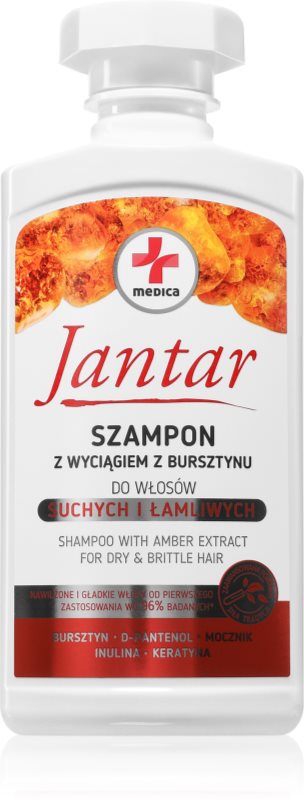 Ideepharm Jantar Medica Șampon intens nutriv pentru păr uscat 330 ml