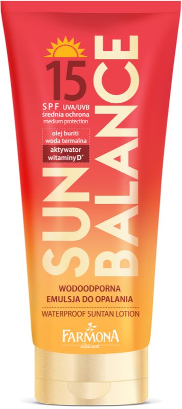 Farmona Sun Balance lapte de corp pentru soare rezistent la apa SPF 15 150 ml