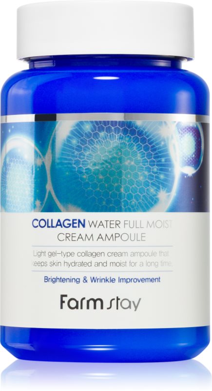 Farmstay Collagen Water Full Moist Cream Ampoule cremă hidratantă in fiole 250 ml