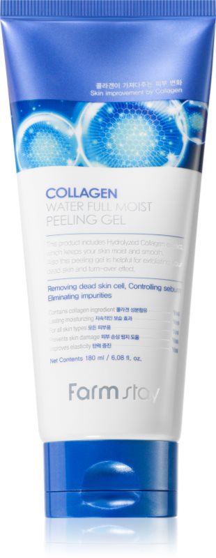 Farmstay Collagen Water Full Moist gel exfoliant 180 ml