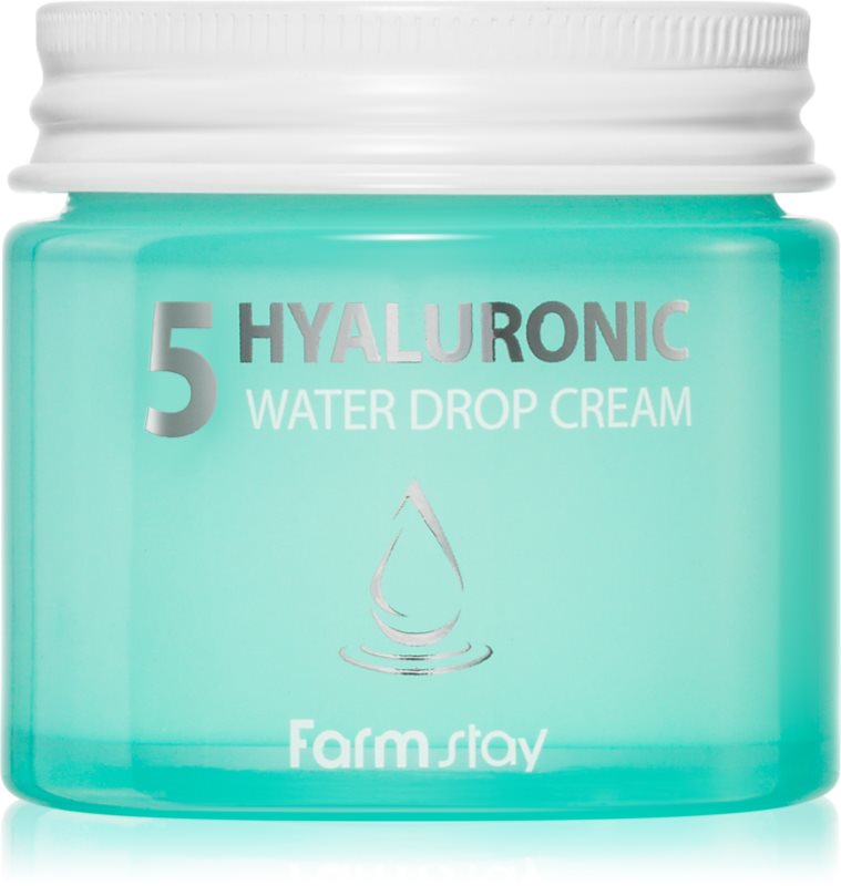 Farmstay Hyaluronic Water Drop Cream cremă pentru față cu acid hialuronic 80 ml