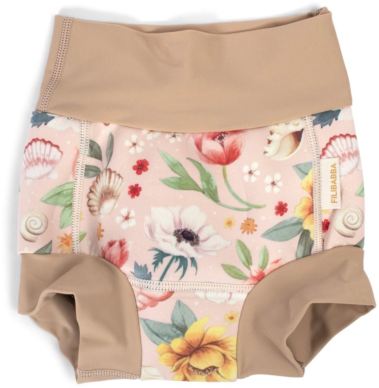 FILIBABBA Baby Swim Pants Ocean Blossom scutece lavabile tip slip de înot