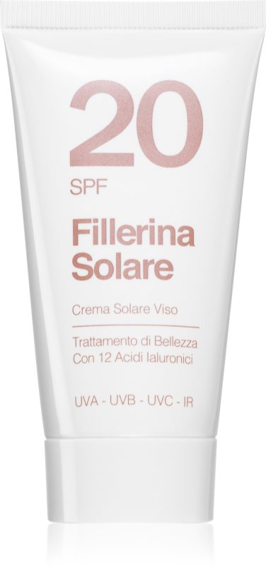 Fillerina Sun Beauty Face Sun Cream crema de soare pentru fata SPF 20 50 ml