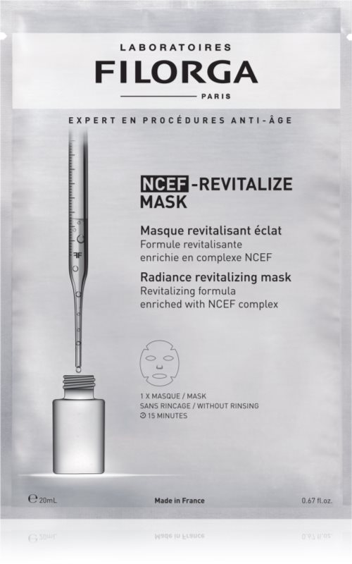 FILORGA NCEF -REVITALIZE SHEET MASK masca revitalizanta pentru o piele mai luminoasa 20 ml
