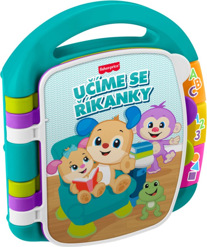 Fisher-Price Musical Book Czech Version carte educativă contrastantă 1 buc