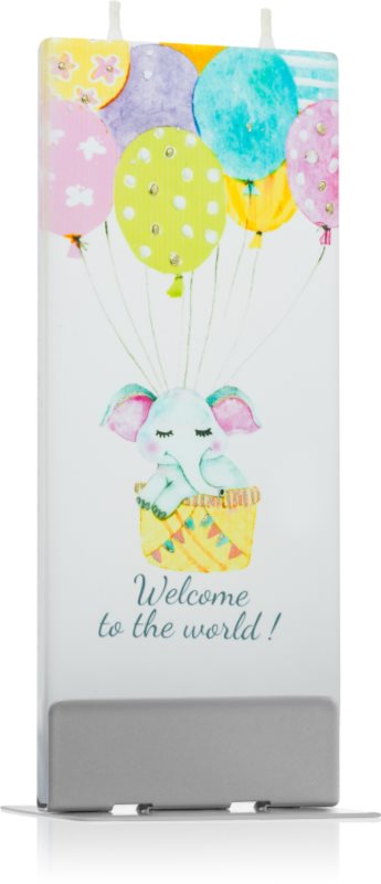 Flatyz Greetings Welcome To The World! lumanare 6x15 cm