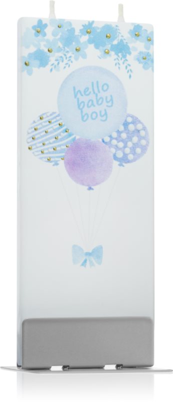 Flatyz Greetings Hello Baby Boy lumanare 6x15 cm