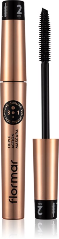 flormar Triple Action Mascara mascara hrănitor 3 in 1 8 ml