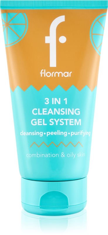 flormar Combination & Oily Skin 3in1 Cleansing Gel gel de curatare 3 in 1 pentru ten gras și mixt 150 ml