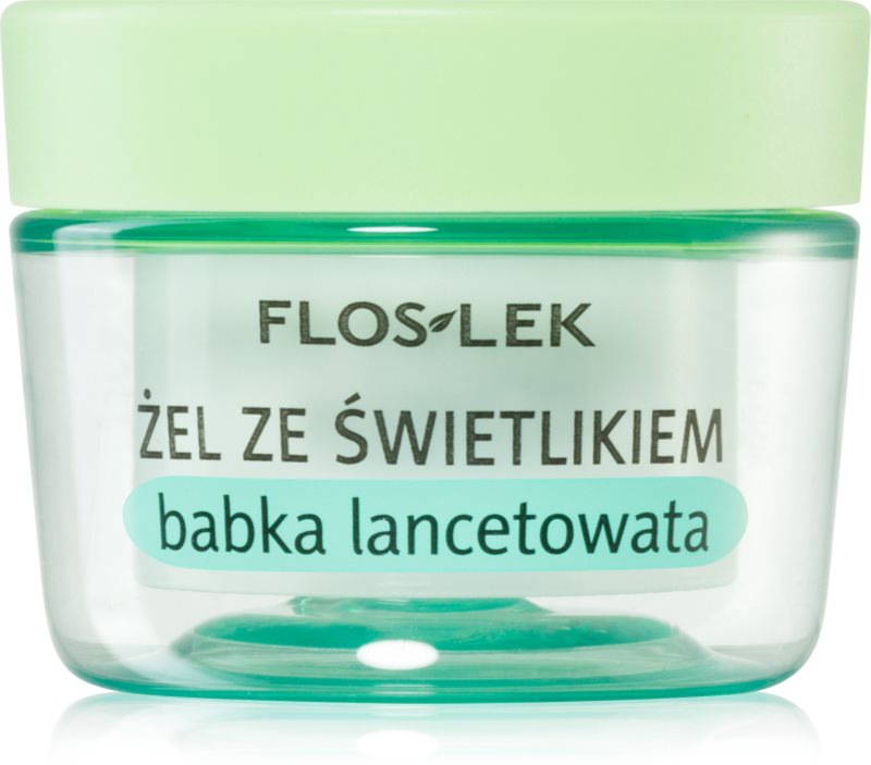 FlosLek Laboratorium Eye Care Gel pentru jurul ochilor cu patlagina si luminator medicale 10 g
