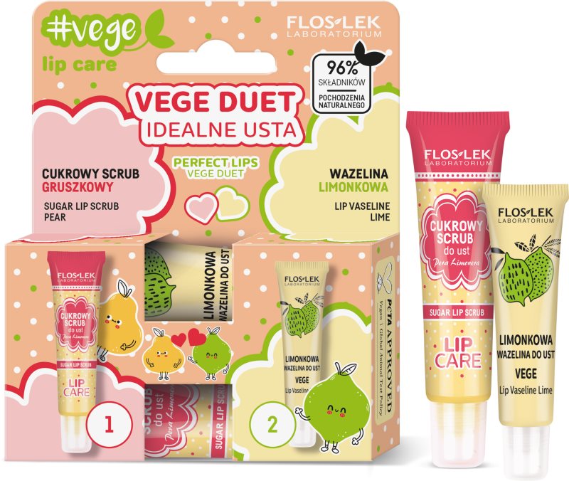 FlosLek Laboratorium Vege Lip Care Perfect Lips set cadou de buze