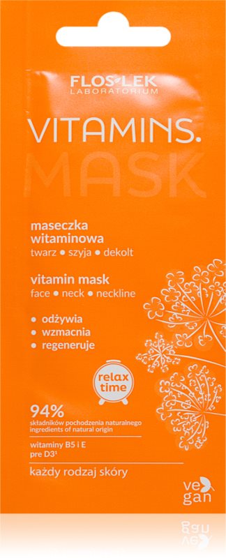 FlosLek Laboratorium Vitamins Masca faciala cu vitamine 6 ml