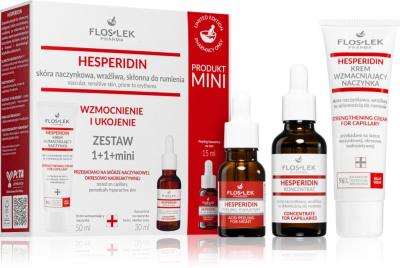 FlosLek Laboratorium Hesperidin set cadou pentru piele sensibilă