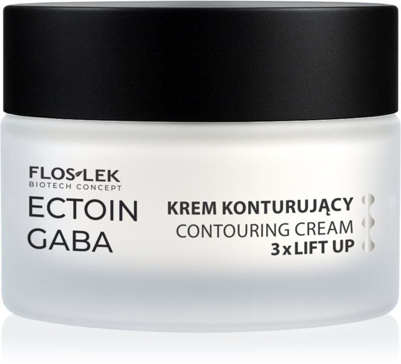 FlosLek Laboratorium Ectoin Gaba Contouring Face Cream 3xLift Up crema cu efect de lifting pentru finisarea contururilor 50 ml