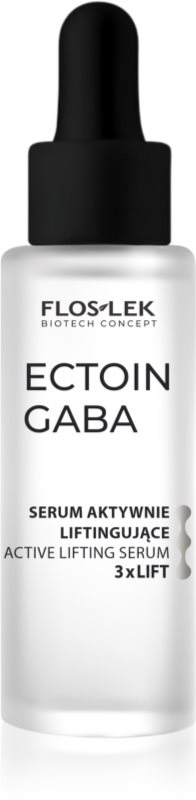 FlosLek Laboratorium Ectoin Gaba Active Lifting Face Serum 3xLift ser cu efect de lifting pentru fermitatea pielii 30 ml