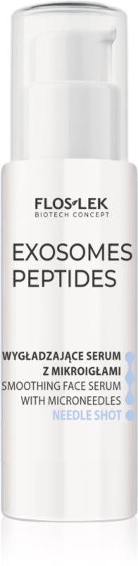 FlosLek Laboratorium Exosomes Peptides Smoothing Facial Serum With Microneedles ser pentru netezire cu terapie cu micro-ace 30 ml