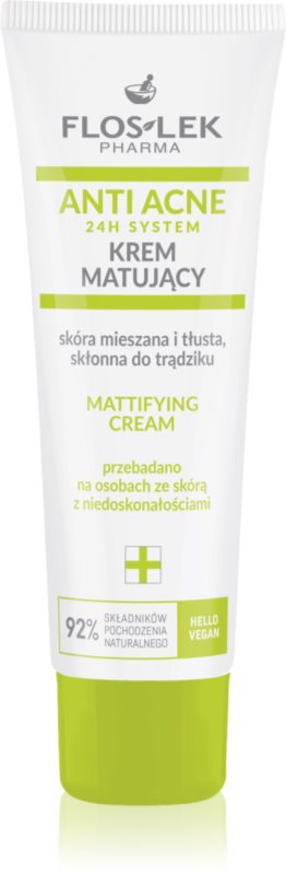 FlosLek Pharma Anti Acne crema matifianta pentru ten gras și mixt 50 ml