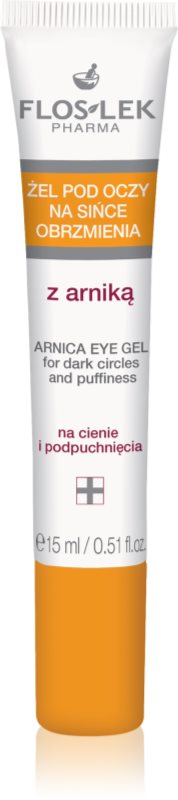 FlosLek Pharma Eye Care gel de ochi cu arnică împotriva ridurilor și a cearcănelor întunecate 15 ml
