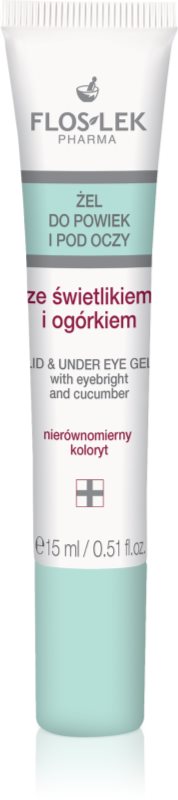 FlosLek Pharma Eye Care gel iluminator pentru ochi impotriva cearcanelor 15 ml