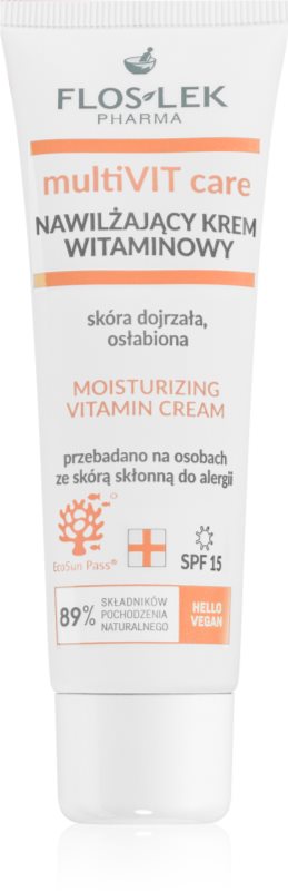 FlosLek Pharma multiVIT care cremă hidratantă cu vitamine 50 ml