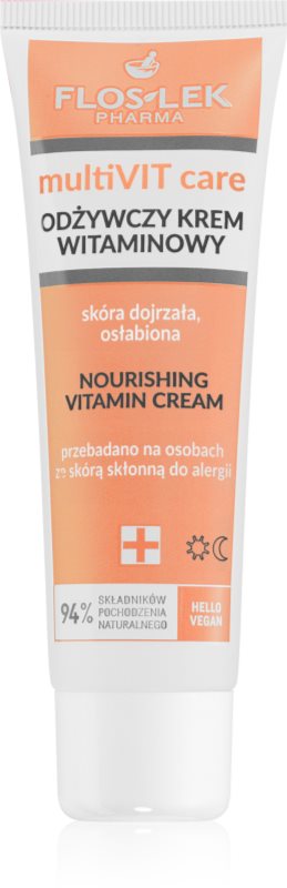 FlosLek Pharma multiVIT care crema nutritiva cu vitamine 50 ml