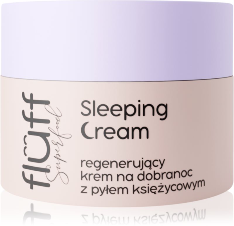 Fluff Superfood Sleeping Cream crema regeneratoare de noapte Moonmilk 50 ml