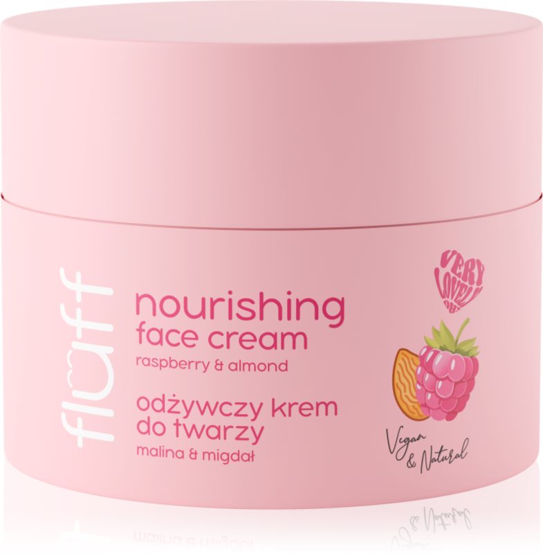 Fluff Raspberries & Almonds cremă pentru față cu efect de nutritiv 50 ml