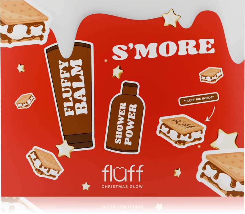 Fluff Christmas Glow Body Care Set S'more set cadou de Crăciun 1 buc