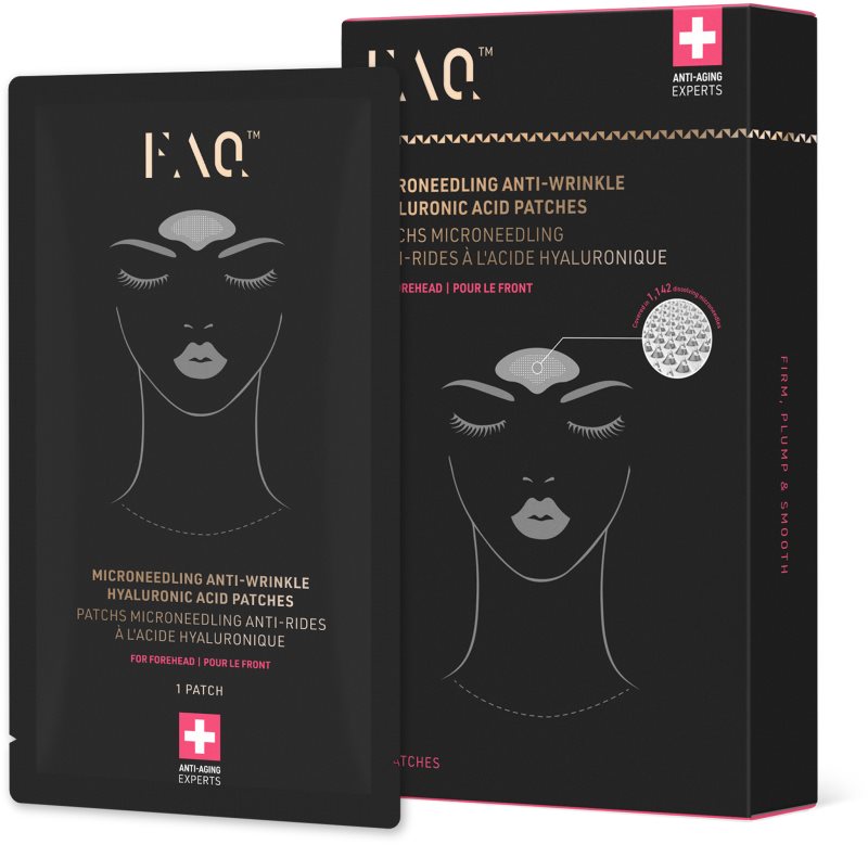 FOREO FAQ™ Microneedling Anti-Wrinkle plasture antirid pentru frunte cu acid hialuronic 3 buc