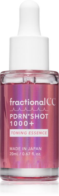 fractional CC PDRN Shot 1000+ Toning Essence Regenerarea esenței pielii pentru uniformizarea nuantei tenului 20 ml